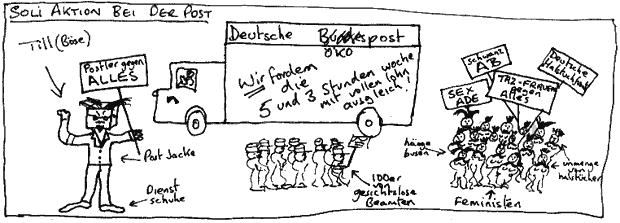 Soli Aktion bei der Post